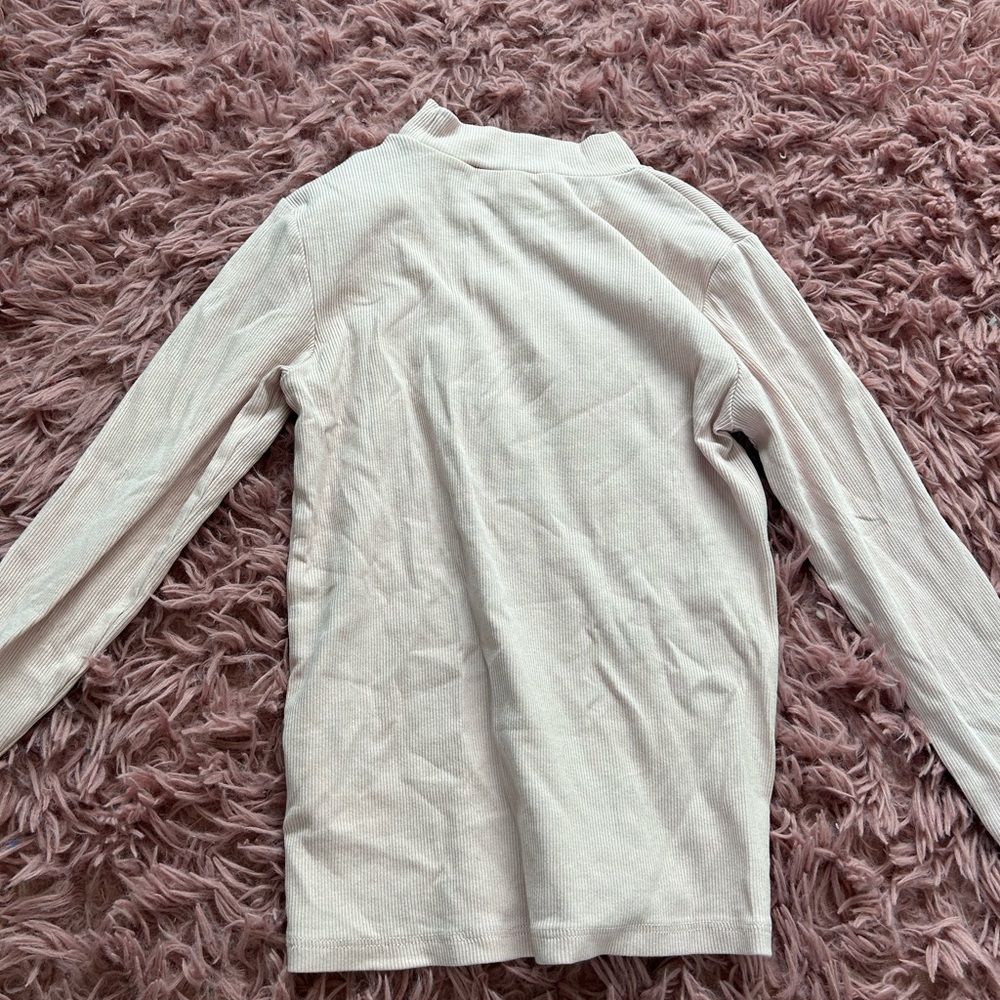 Cream Long Sleeve Top